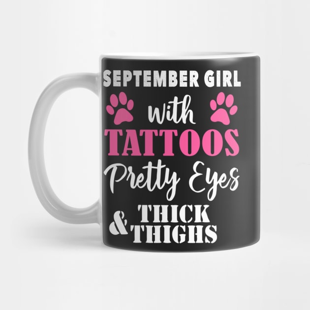 September girl with tattoos pretty eyes thick & thighs by TEEPHILIC